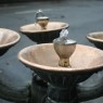 Famous water fountains in downtown Portland, OR